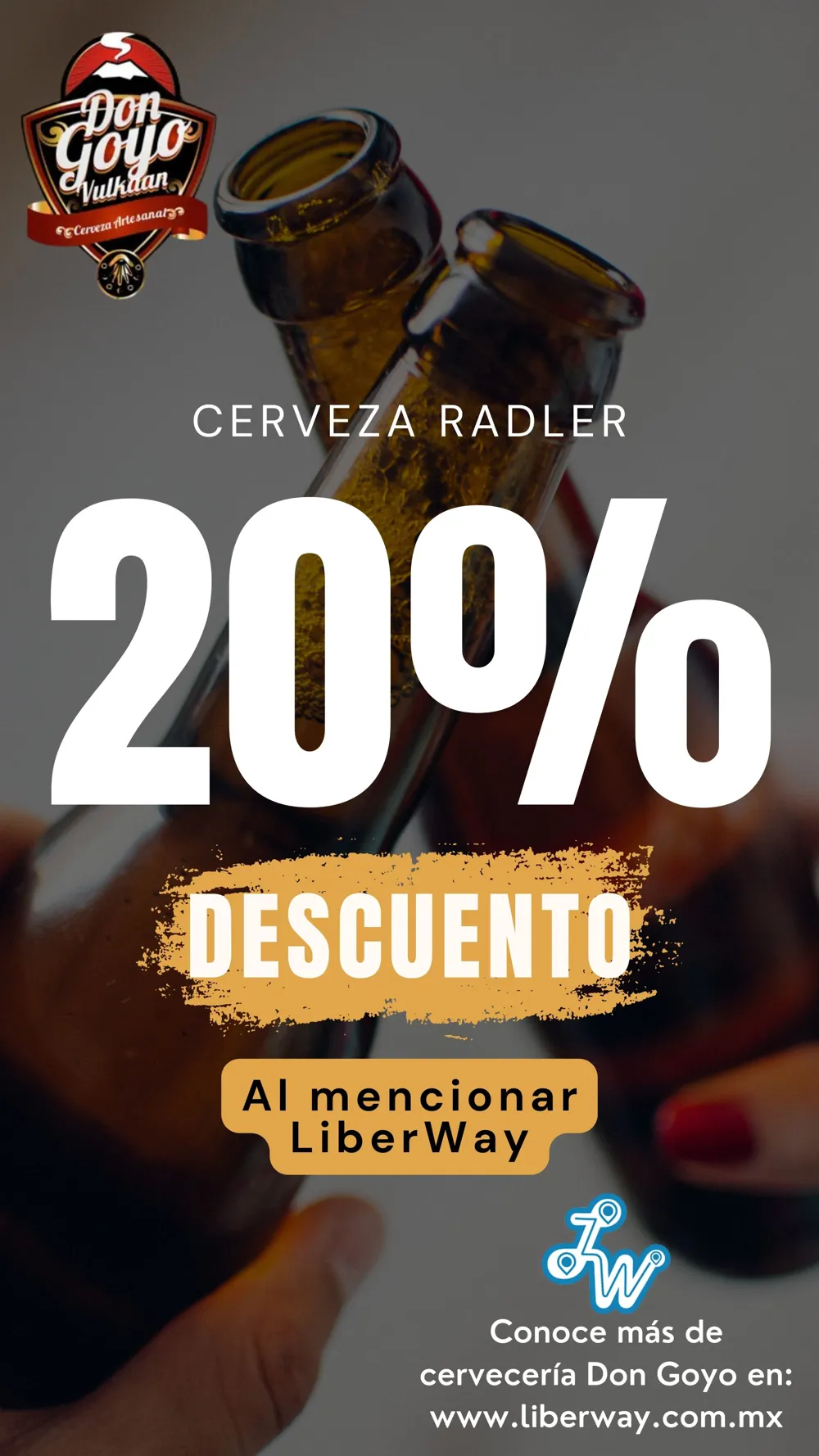  - Cerveza Radler 20% de descuento al mencionar LiberWay